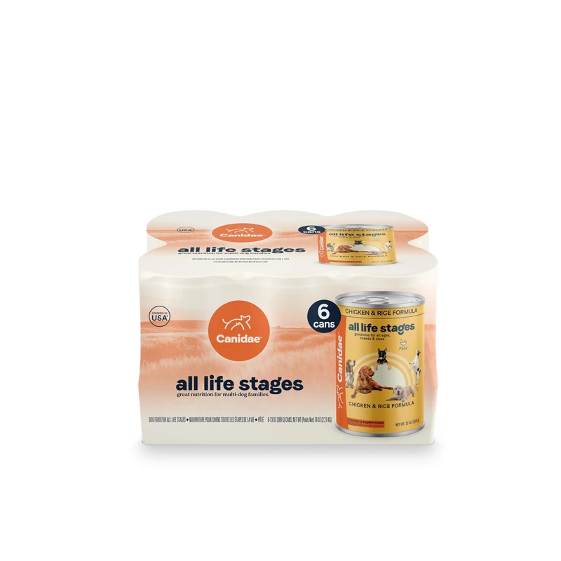 CANIDAE All Life Stages Nourriture humide poulet et riz – 6 boîtes de 13 oz