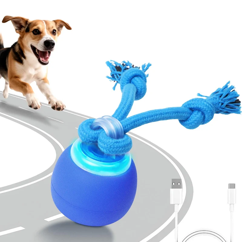 Bentopal Ballon Interactif pour Chien — Sauts, Mouvements et Corde | Jouet Canin