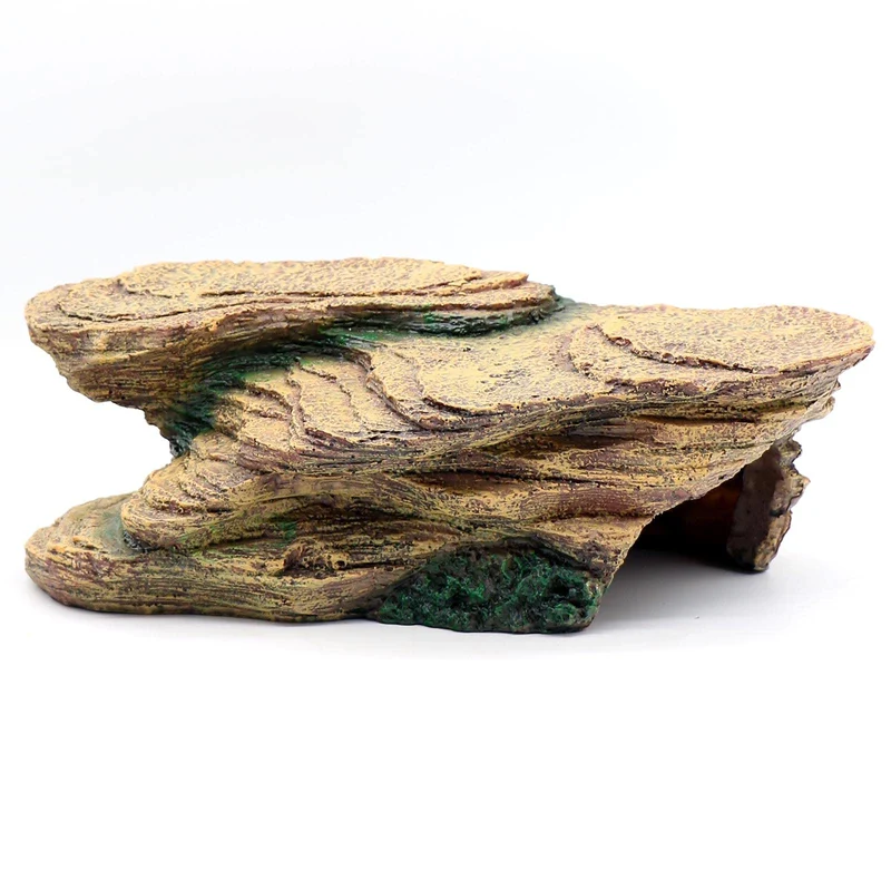 Relaqcc Plateforme de Repos Tortues – Cachette Grotte Rocheuse pour Terrariums Reptiles