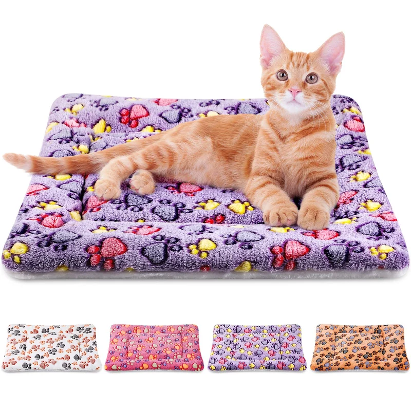 Tuanse – Lot de 4 Tapis Doux pour Petits Animaux 53 × 36 cm (21 × 14 po) | Coussin de Cage Lavable