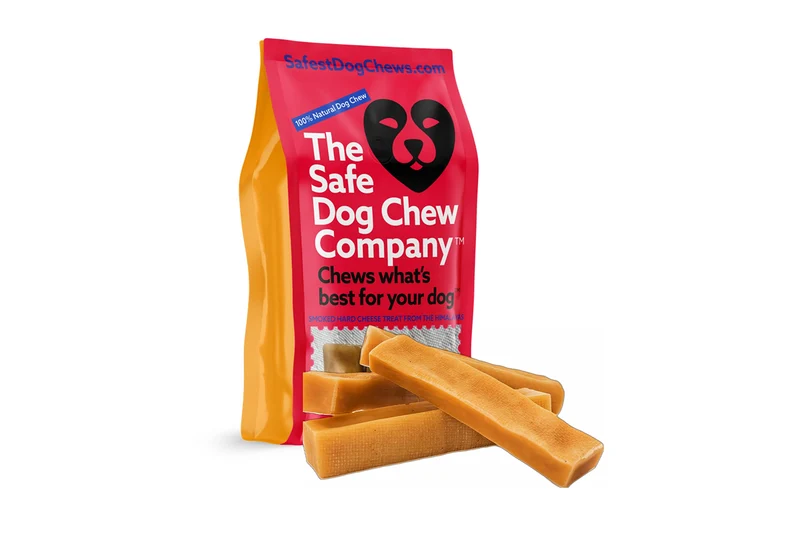 Les Bâtonnets Fromage Himalayen – Grand format (Pack de 4) Sans conservateurs | The Safe Dog Chew Company