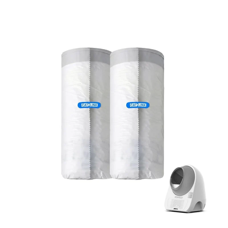 CATLINK – 40 Sacs Poubelle pour Boîte à Litière Automatique SCOOPER Young et Luxury Pro (Non Compatibles SCOOPER SE et SE LITE)