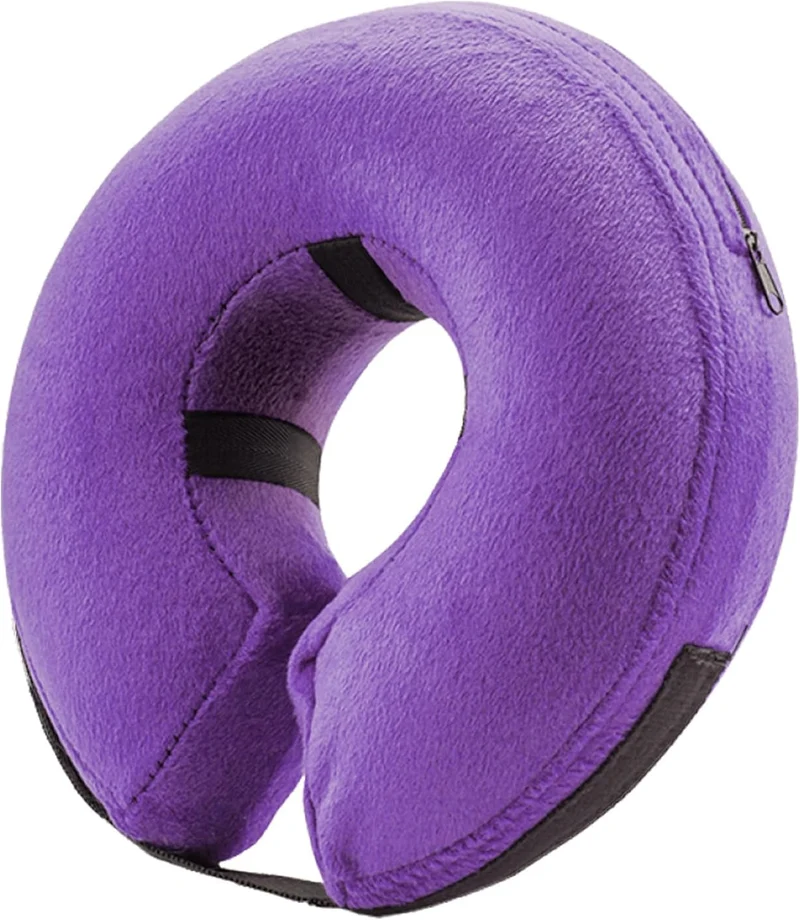 BENCMATE Collier Gonflable Confort XXLarge Violet – Alternative Douce Après Chirurgie
