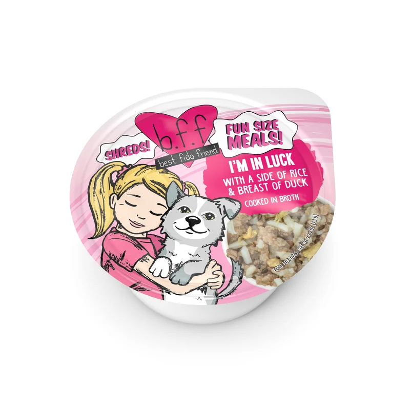 Weruva B.F.F. Repas Humide Fun Size pour Chiens – Im in Luck, 2,75 oz, Pack de 12