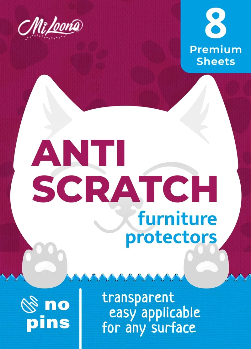 Miloona Protecteur anti-griffures pour meubles – Protège canapés et chaises des griffes de chat