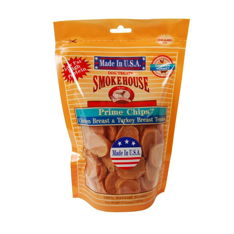 Smokehouse Prime Chips – Friandises pour chiens 100 % naturelles