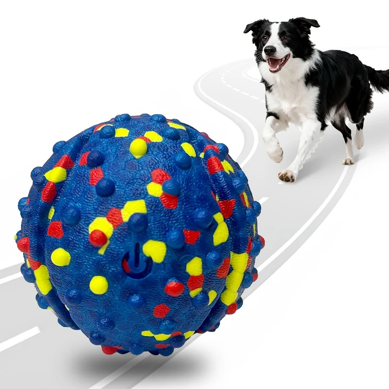 CAROZEN – Balle Interactive pour Chiens Rechargeable et Automatique | Stimulation et Exercice Intérieur/Extérieur