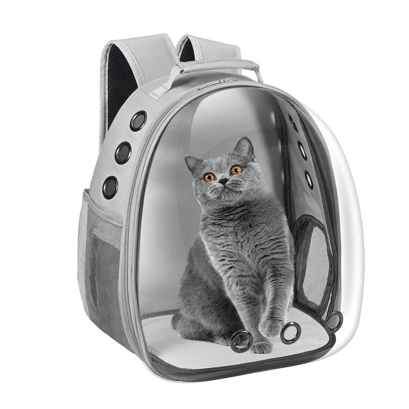 Dorphy Sac à Dos Porte-Chat Capsule Spatiale – Transporteur Animal pour Avion et Randonnée, Gris