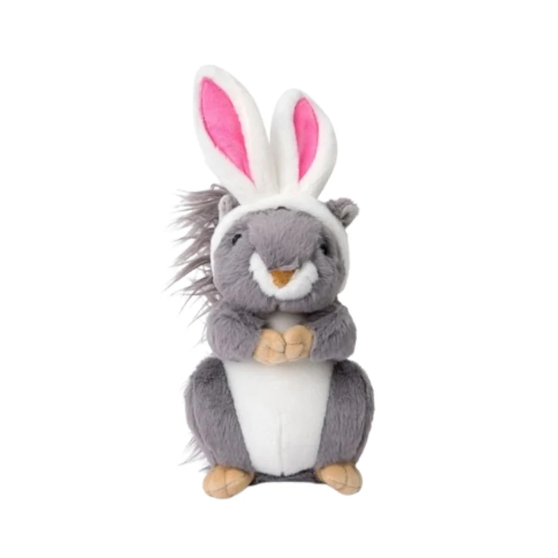 Midlee – Peluche Écureuil Lapin de Pâques pour Chien Grand | Jouet Siffleur
