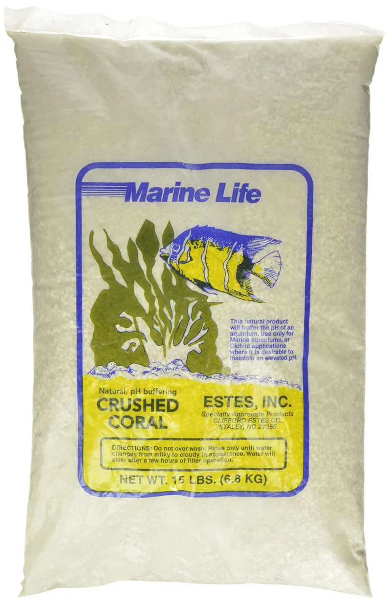 Estes Este Crushed Coral pour Aquarium – Substrat de corail concassé, 15 livres (environ 6,8 kg)
