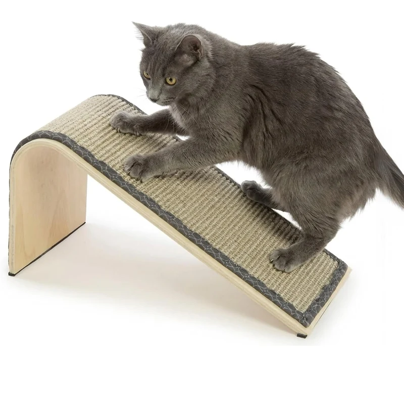 SmartyKat Rampe Sisal Angle pour Chats — Surface Naturelle et Catnip Bio