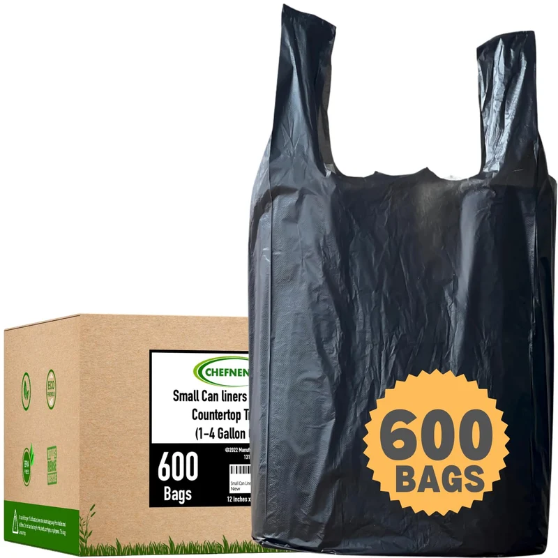 CHEFNENO Sacs Biodégradables 600 ct – Can Liners Polyvalents 22 po x 11,5 po