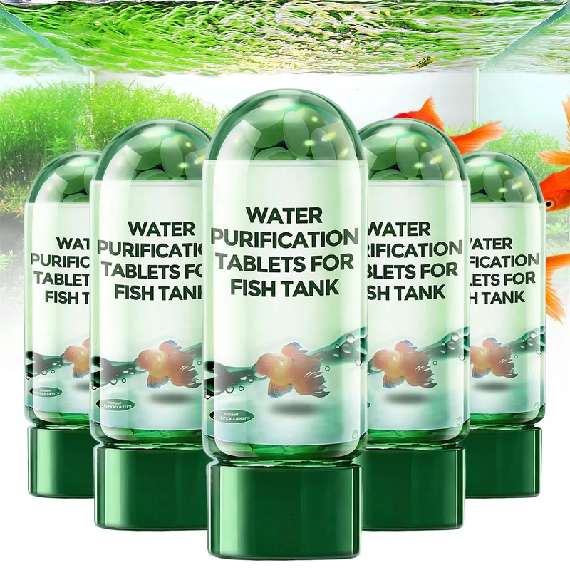 ZAIREG Tablettes Purification Eau Aquarium — Clarté rapide et stabilité (35 tablettes par flacon)