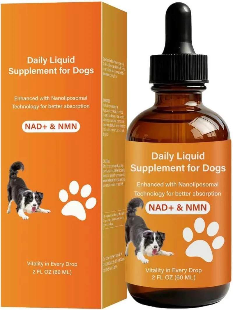VEYRIC Chien Longévité: Gouttes NMN NAD+ CoQ10 et Resveratrol – 60 Jours
