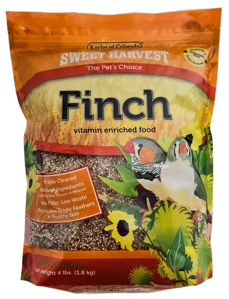 Sweet Harvest Nourriture pour Pinsons, Sac 4 Livres — Mélange de Graines