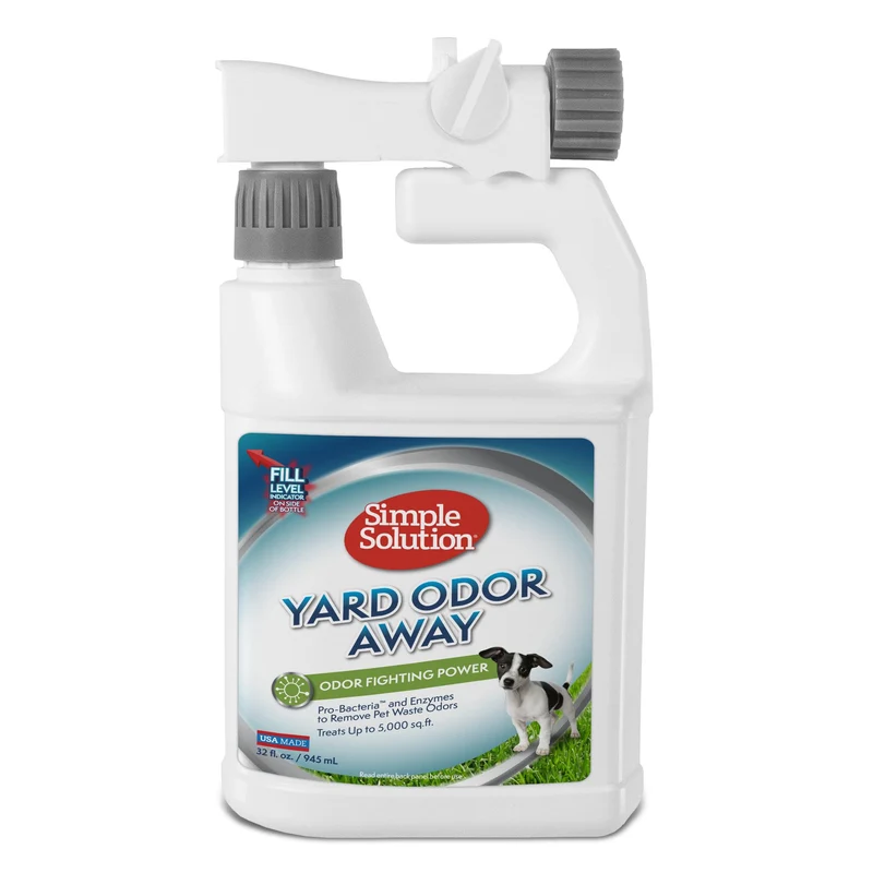 Simple Solution Yard Odor Away! Spray d’extérieur — Élimine les odeurs d’animaux au jardin (32 oz)