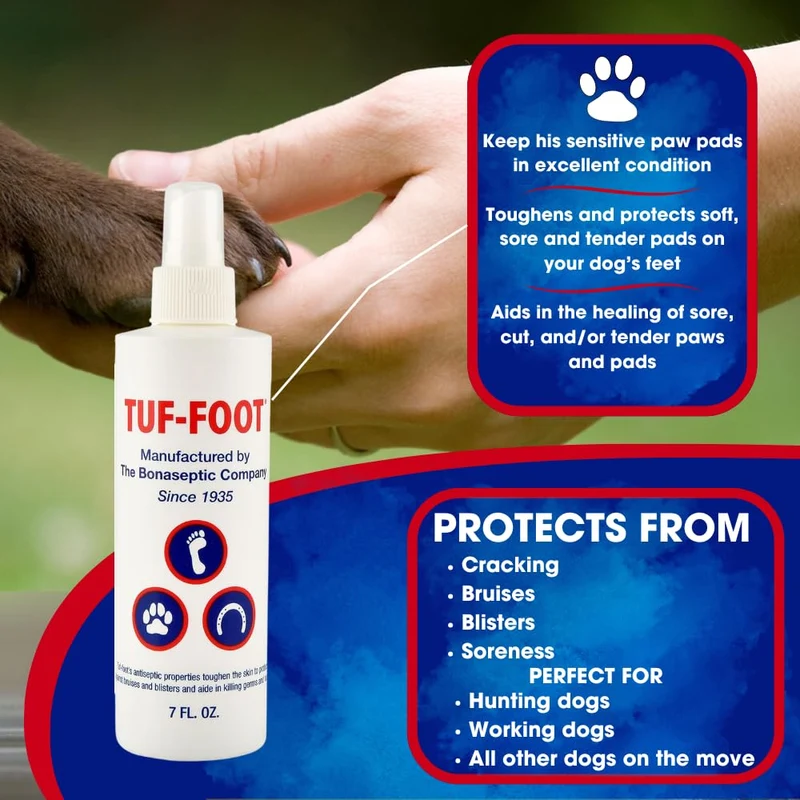 Liquide protecteur TUF-FOOT pour pattes et peau – 7 oz | Recommandé par des vétérinaires