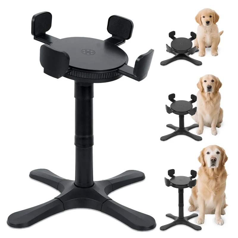 PETVENTURE Support de Bol Chien – 3 Hauteurs Réglables, Inclinaison 15°, Base Antidérapante