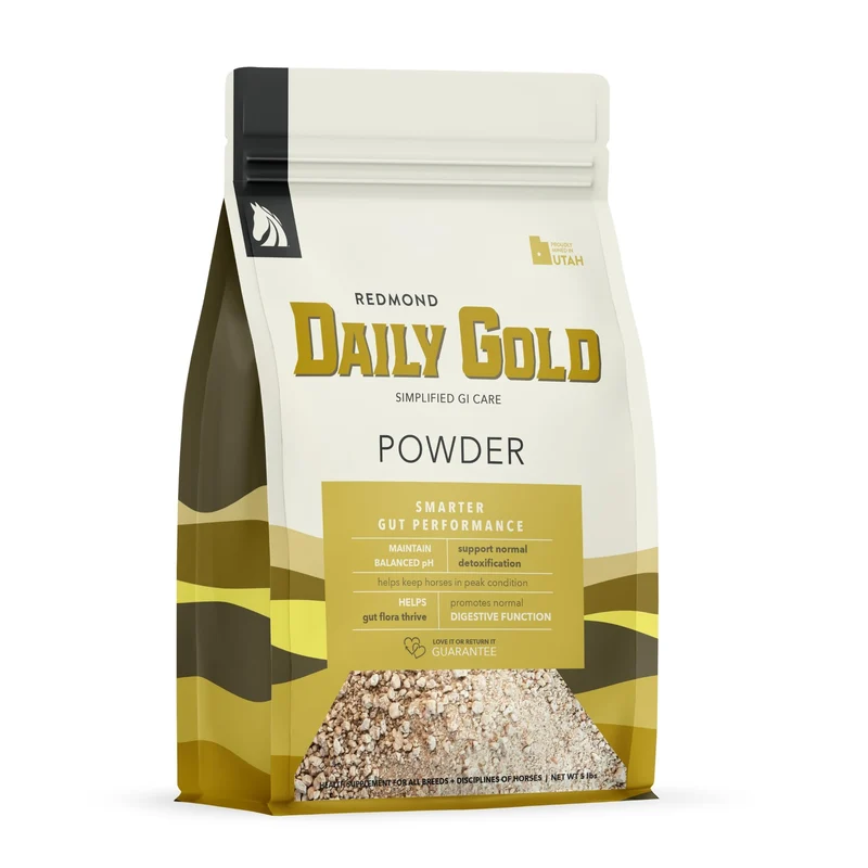 REDMOND Daily Gold – Soulagement du stress et soutien digestif pour chevaux (5 livres)