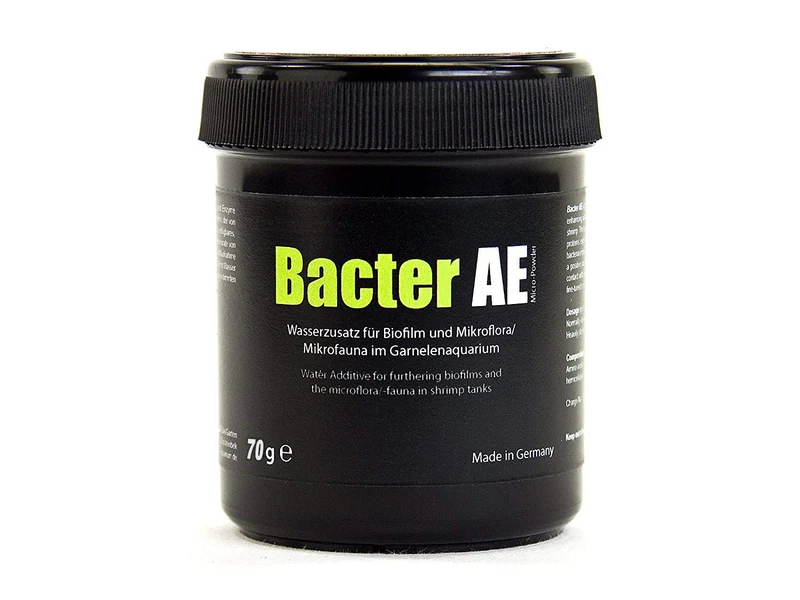 GOODGROWLIES GlasGarten Bacter AE Micro Powder (70 g) – nutriments vivants et biofilm pour crevettes d'eau douce