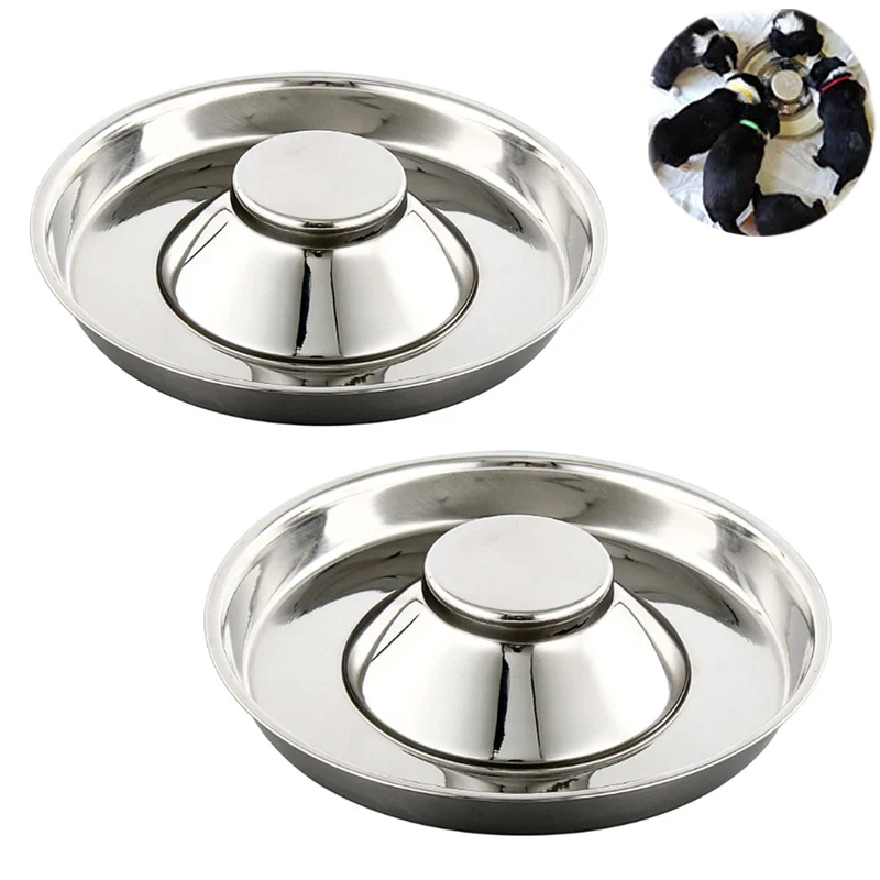 YUDANSI Bols Chiot Inox – Station d'Alimentation Empilable pour Chiens et Chats