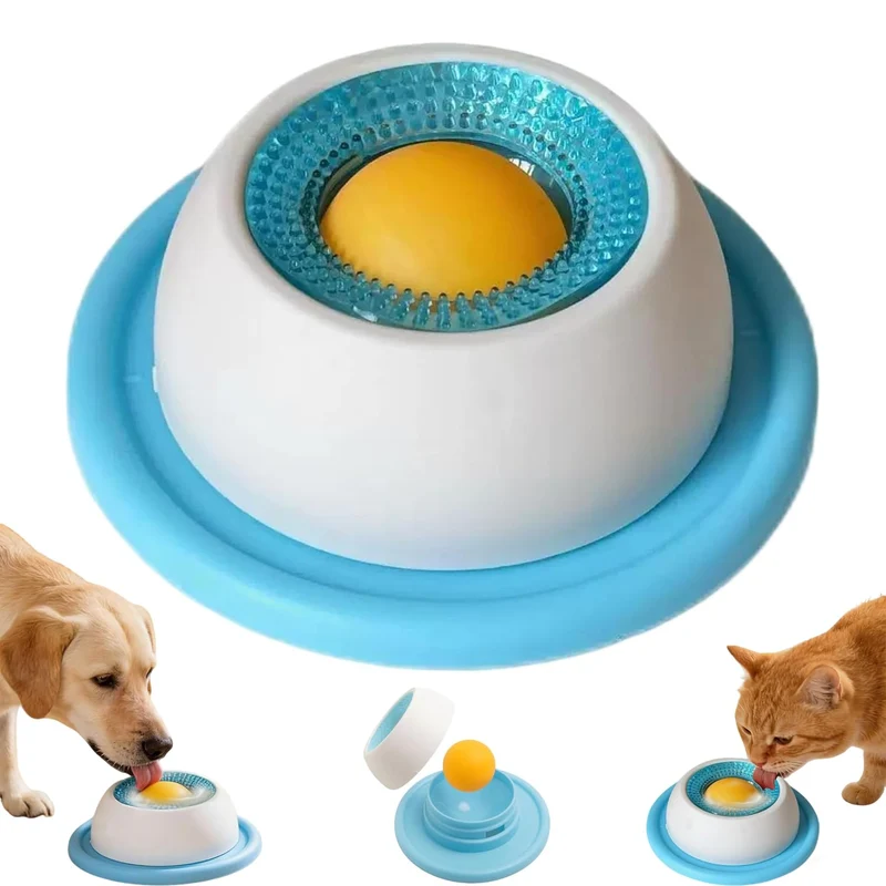 Sphère de léchage pour chiens – Bol ralentisseur avec balle tournante pour apaiser et ralentir les repas | Generic