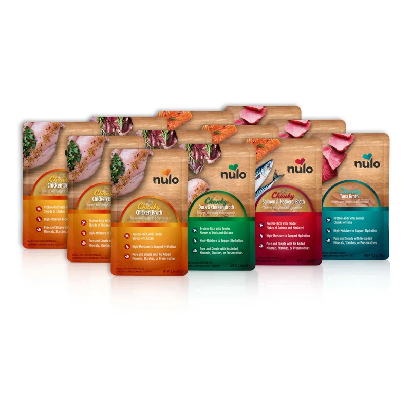 Nulo FreeStyle Bouillons Humides Chat – Pack Variété 12 x 79 g