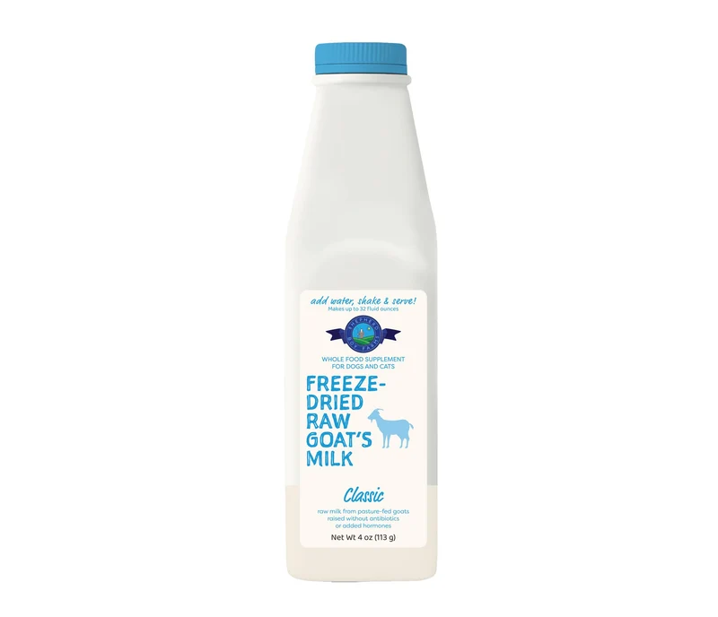 Shepherd Boy Farms – Lait de chèvre lyophilisé avec probiotiques pour chiens et chats, protéines élevées et topping nutritionnel (946 ml)
