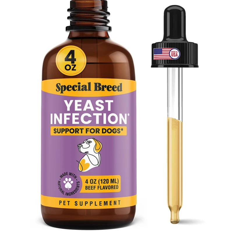 Special Breed – Soulagement Naturel des Levures chez les Chiens | Gouttes Liquides 4oz