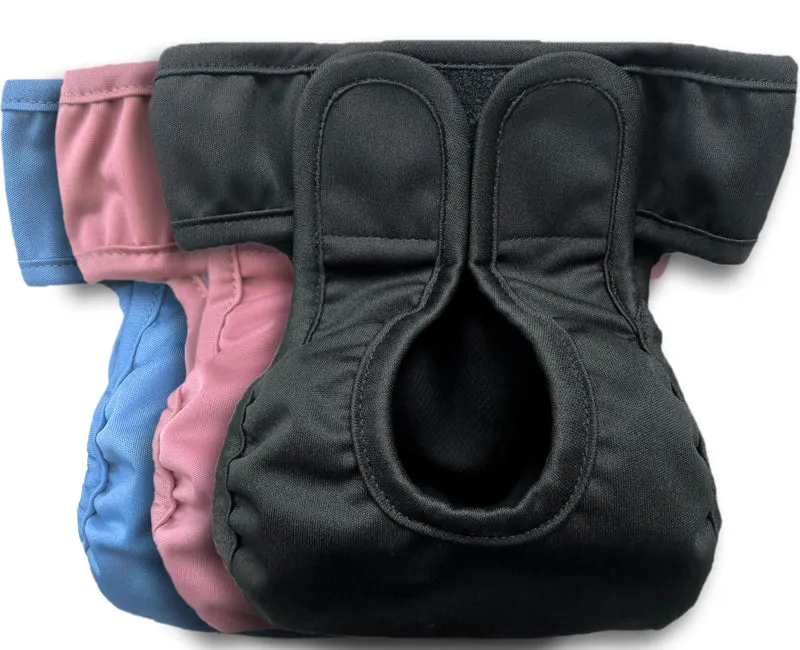 Kitty BumBums – Couches réutilisables pour chats avec onglets ajustables (Pack de 3, Petit)