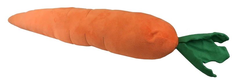 Pet Lou Carotte 29 pouces – Jouet peluche durable avec sifflets et crinkle (Collection Légumes et Lapin)