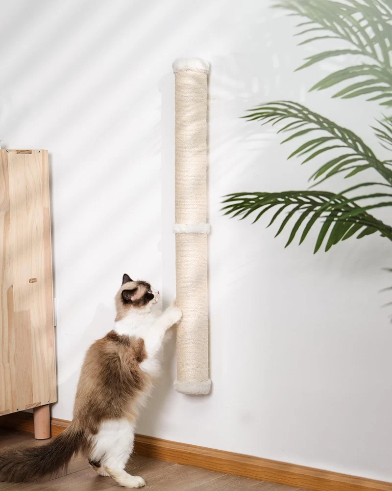 Aechonow Poste Grattoir Murale 34'' pour Chats Actifs — Colonne Sisal Élevée