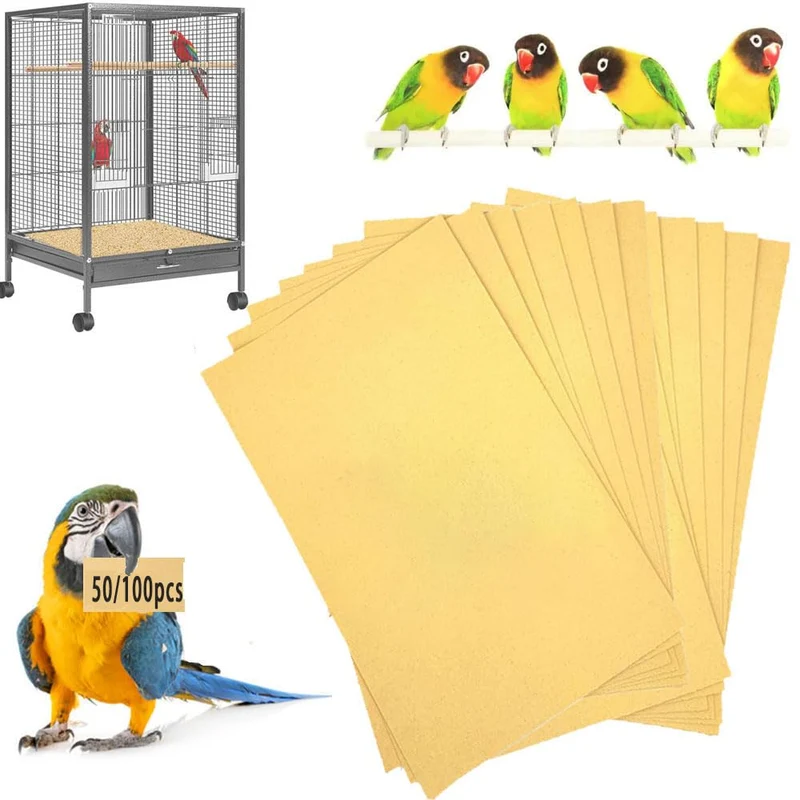 Lesimnky Liner Cage Oiseaux – 50 Feuilles 17×11 Papier-Gravier