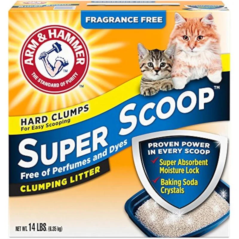 Arm & Hammer Super Scoop Litière Sans Parfum – 14 lb