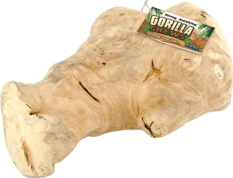 Ware Manufacturing Gorilla Chew – Mâche bois grand et durable pour chiens