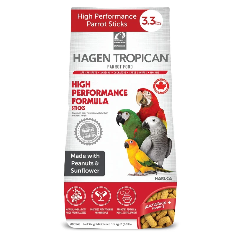 HARI Hagen Tropican High Performance – Nourriture pour Perroquets, Bâtonnets 3,3 lb