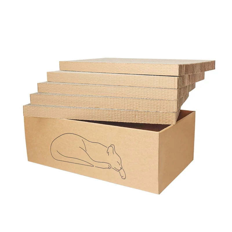Kidding Pets – Grattoir Chat Grand Format, 5 Surfaces Réversibles et Boîte
