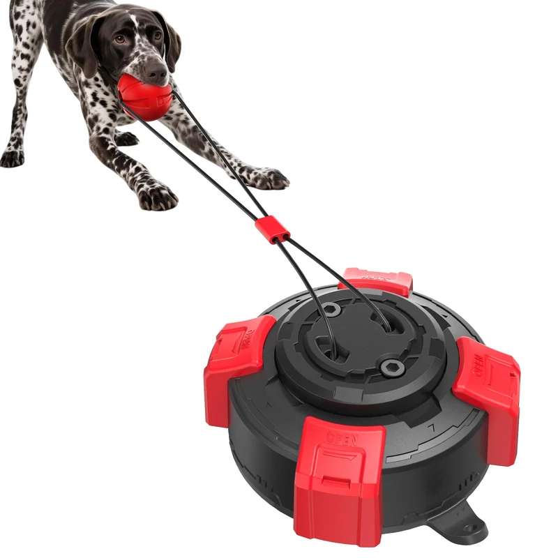 Newdeport - Jouet Chien à Ventouse Puissant et Nettoyage Dentaire 360°