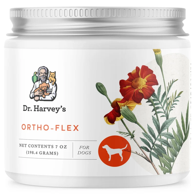 Dr. Harvey's Ortho-Flex – Supplément naturel pour les hanches et les articulations des chiens (7 onces)