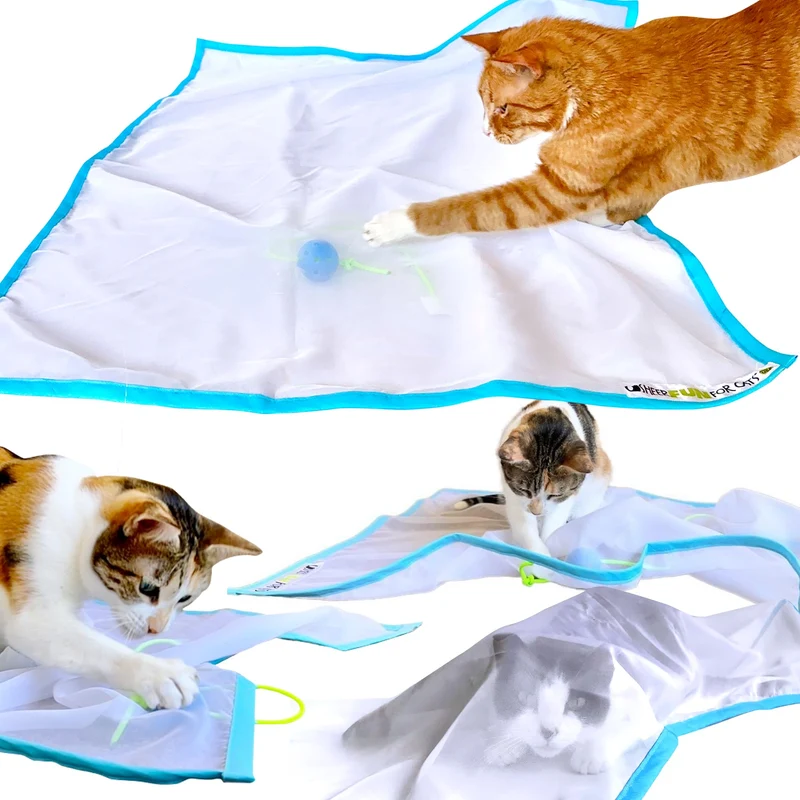 Jouet pour chats Sheer Fun For Cats – Renouveler les jeux, stimuler l’instinct de chasse, fabriqué aux États‑Unis