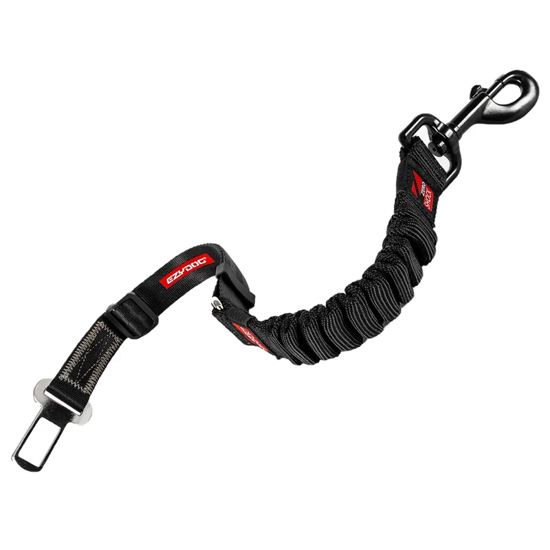 EzyDog Zero Shock Click - Attache de sécurité anti-choc pour chien, 20-26 po, Noir