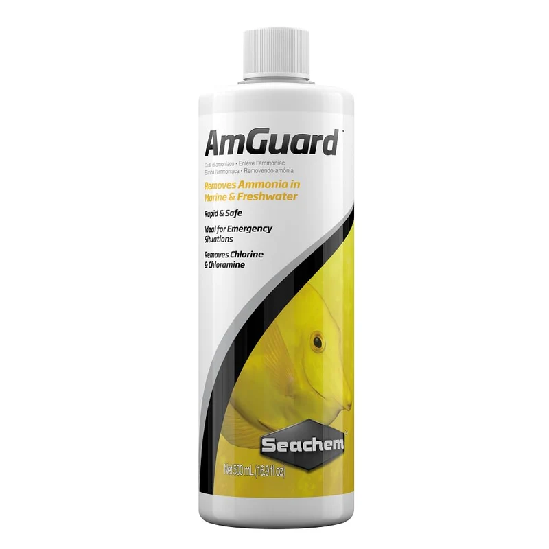Seachem AmGuard 500 ml – Détoxification rapide de l’ammoniaque et sécurité de l’aquarium