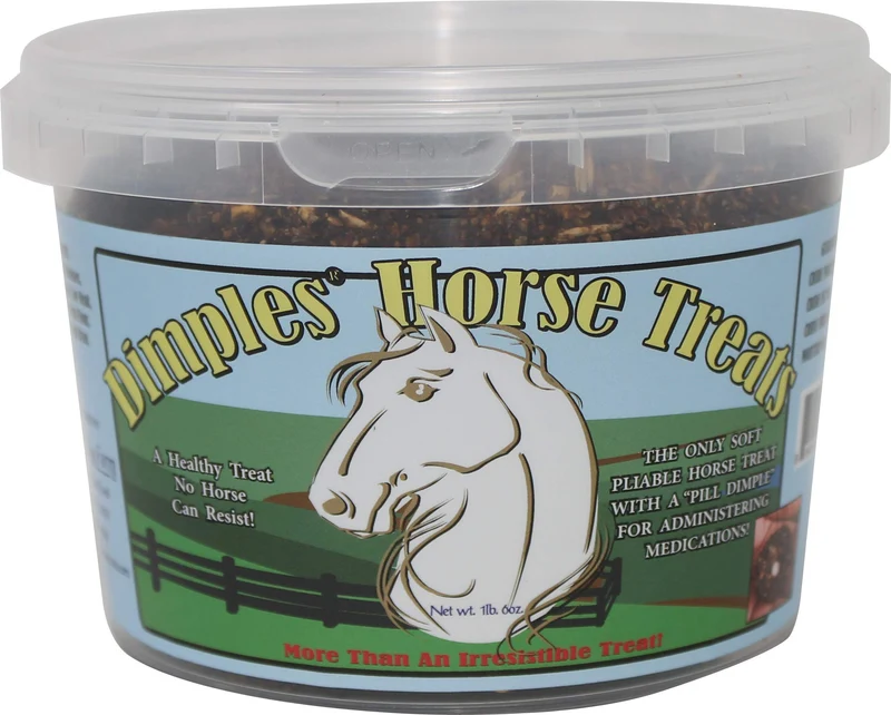 Dimples Horse Treats avec Pill Dimples – Friandises pour chevaux, 1 lb, Fabriqué aux États‑Unis