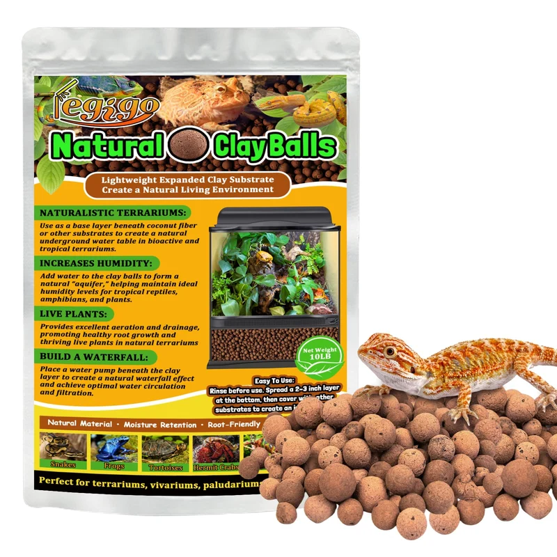 Legigo 4,5 kg – Billes LECA pour Terrarium Bioactif: Substrat Léger et Drainant