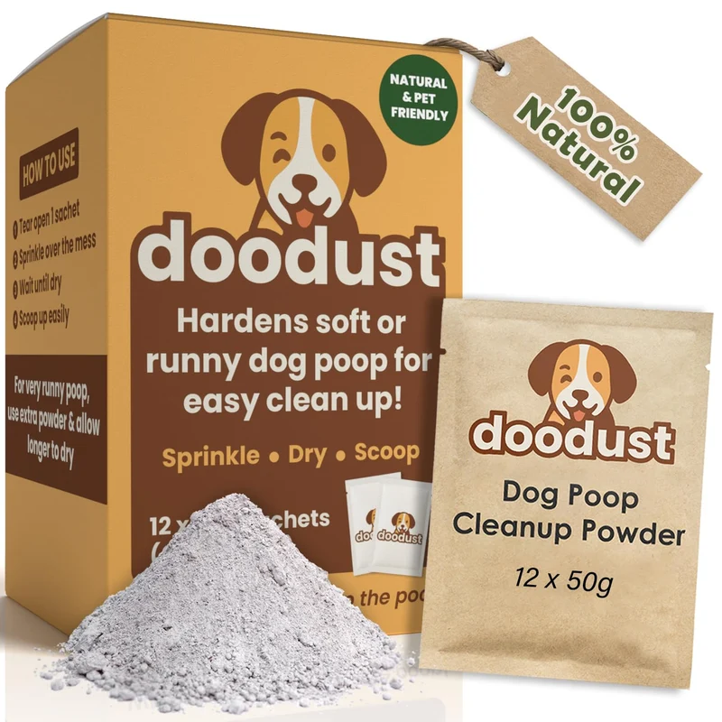 Poudre HOUNDGAMES pour Déjections de Chien – Durcit, Séche et Désicant Biologique