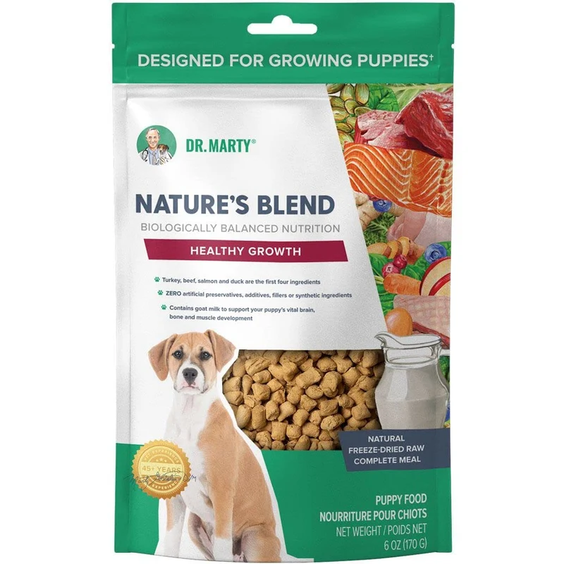 Dr. Marty Nature's Blend – Nourriture lyophilisée pour chiots en croissance (6 oz)