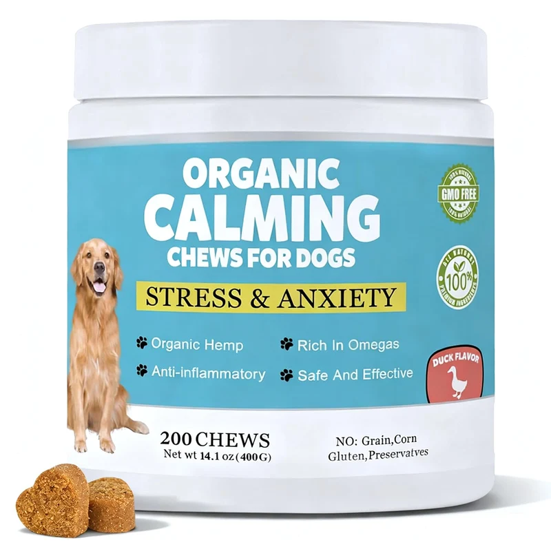Freeice Friandises apaisantes pour chiens – Anxiété et stress, saveur canard, 200 bouchées souples