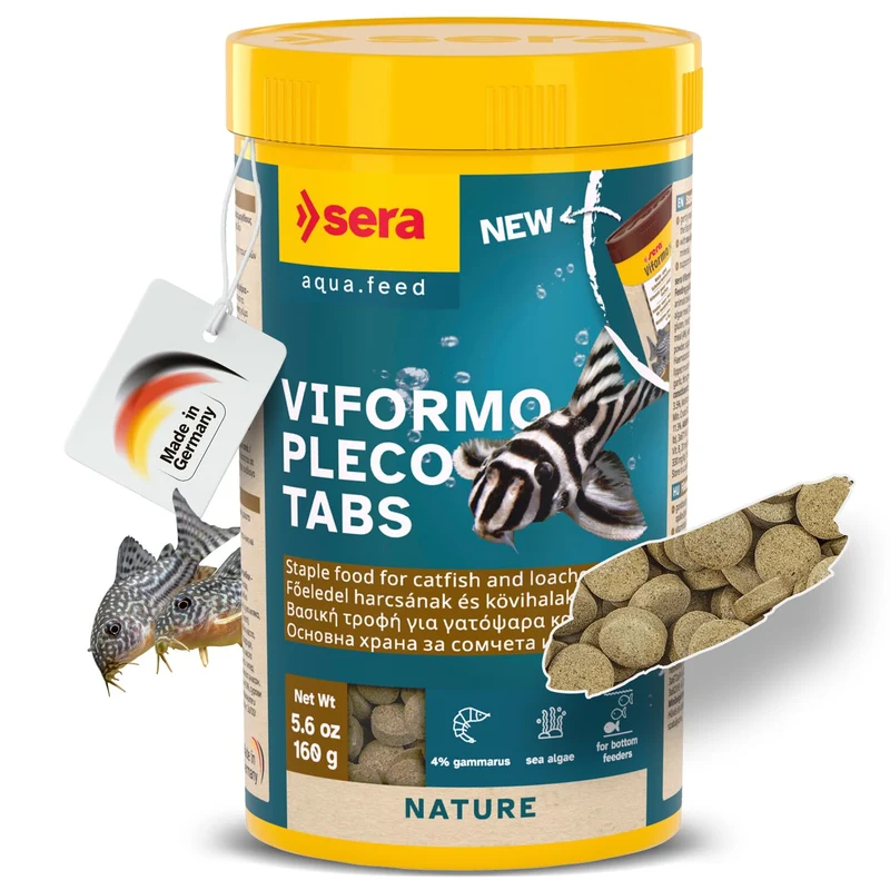 Sera Viformo Nature – Nourriture pour Poissons du Fond 5.6 oz (250 ml) | Gammarus & Algues, Sans Additifs