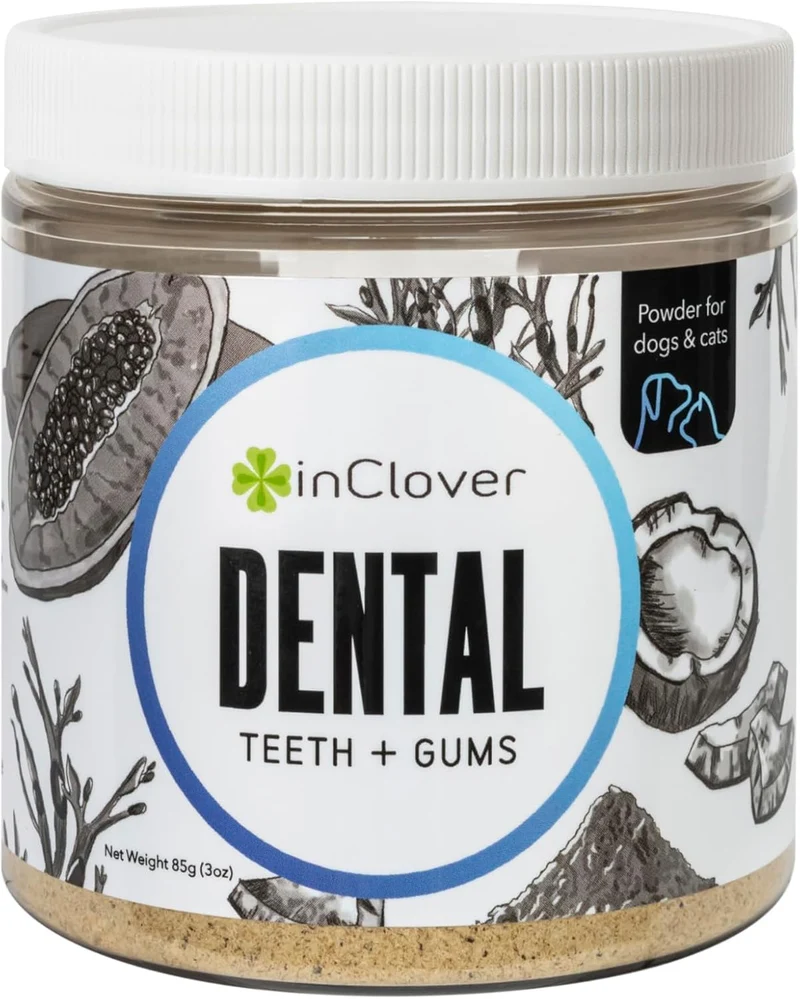BioBrilliant d'In Clover - Poudre Dentaire Naturelle pour Chiens et Chats | Hygiène Dentaire Sans Brosser