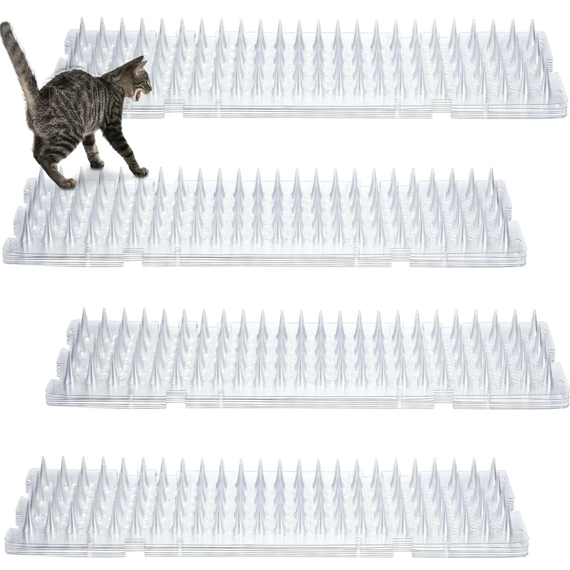 Nuanchu Tapis Dissuasion Chat Transparent – 12 Pièces (16,5 x 3,3 po)